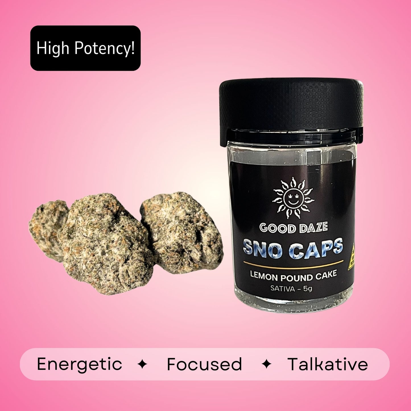 Lemon Pound Cake Sno Caps - Sativa - 48.61%