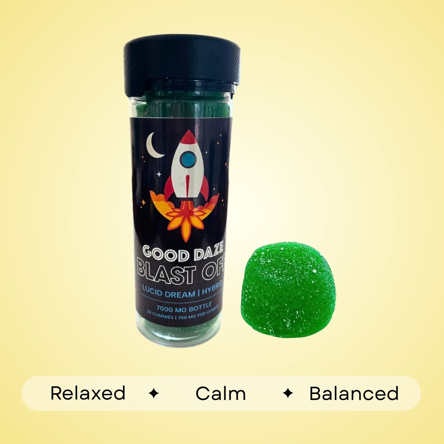 Blast Off Hybrid Gummies - 350mg each | 7000mg total | 20 count
