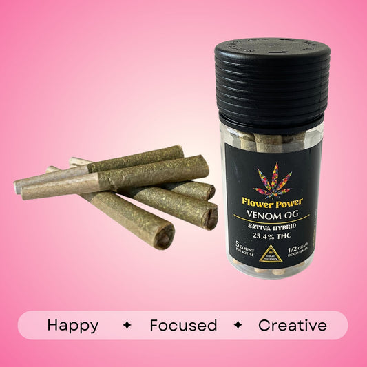 Venom - Sativa - 25.4% | 5 count 1/2g each