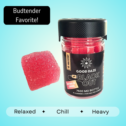 Black Out Gummies - 500mg each | 15 count | 7500mg total