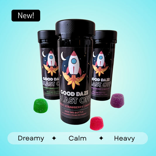 Blast Off Indica Gummies - 175mg each | 3500mg total | 20 count