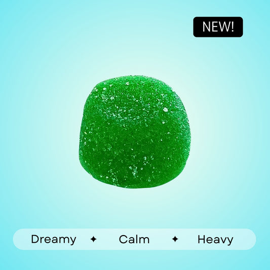 Blast Off Indica Gummies- Kiwi Watermelon - 175mg each | 3500mg total | 20 count