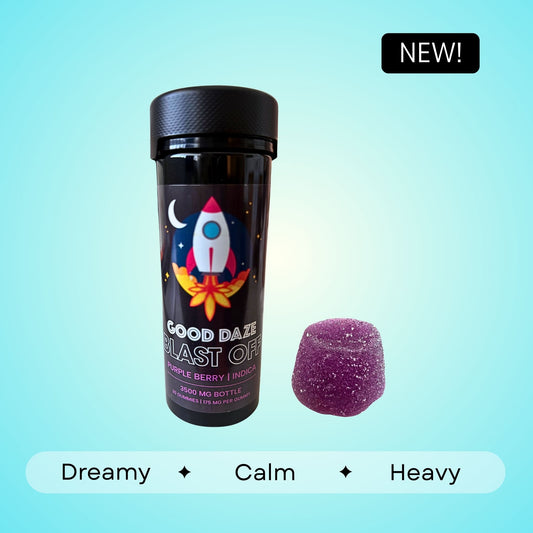 Blast Off Indica Gummies - 175mg each | 3500mg total | 20 count