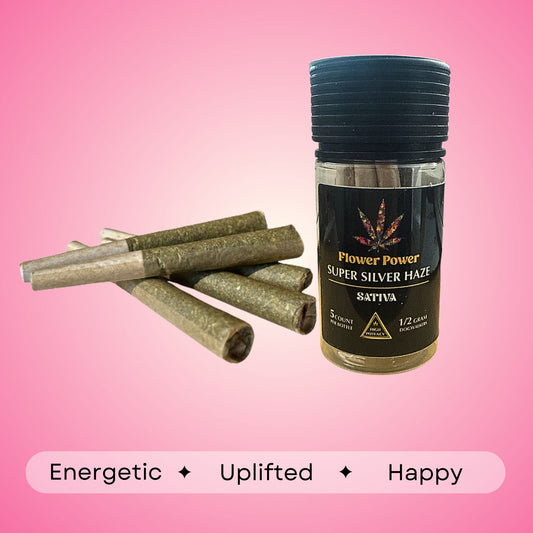 Super Silver Haze - Sativa - 28.5% | 5 count 1/2g each