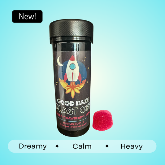 Blast Off Indica Gummies - 175mg each | 3500mg total | 20 count